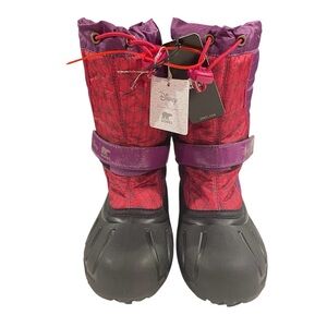 Sorel X Disney NWT Frozen Flurry Weather Resistant Snow Boots Winter Ski Youth 3